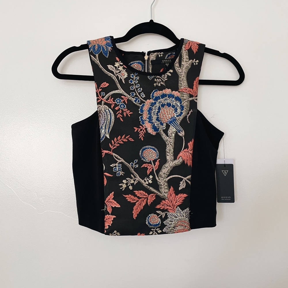 Guess embroidered crop tank - Alice tank